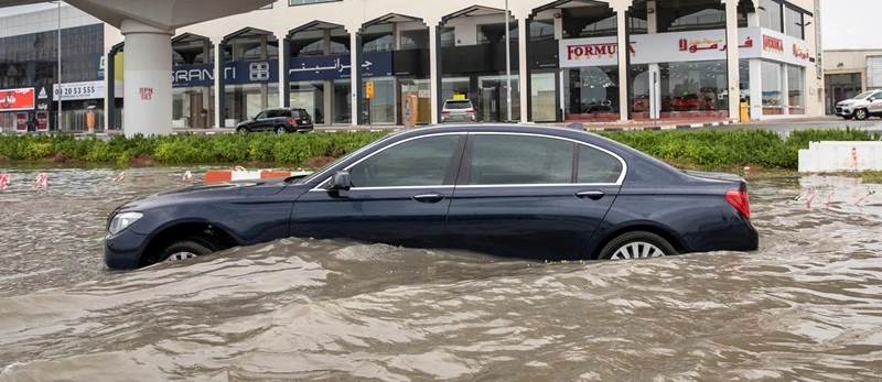 What to Do with a Water-Damaged Car in Dubai